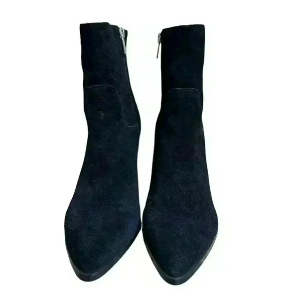 Marc Fisher Women's Black Suede Ankle Boot Inner Zip Up Size 9 - Picture 3 of 8